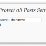 Password Protect All Posts