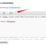 Basic Comment Quicktags