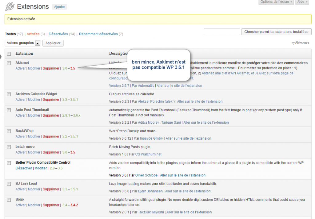 Better Plugin Compatibility Control – L'Écho des Plugins WP