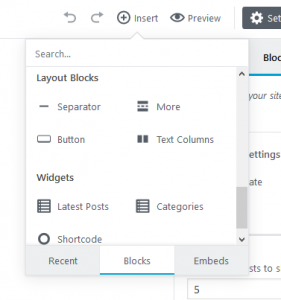 gutenberg-block-wigets