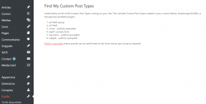 find custom post types